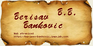 Berisav Banković vizit kartica
